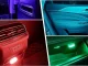 Belaidis jutiklinis 6 LED RGB automobilio salono šviestuvas