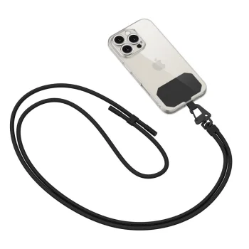 Tech-Protect C5S Rope Crossbody universalus telefono dirželis, juodas