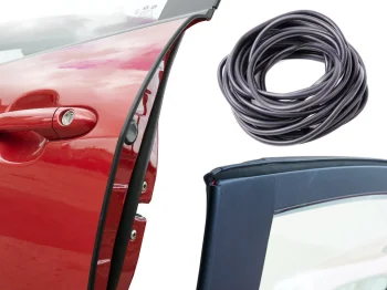 Automobilio durelių krašto apsauginė juosta, 5 m, juoda