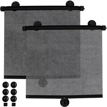 Iso Trade XTROBB Car Window Sunshades, 2 pcs, Black