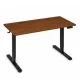 ModernHome elektrinis reguliuojamo aukščio stalas 120x60 cm, tamsus ąžuolas