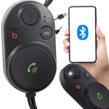 Automobilinis „Bluetooth 5.3“ imtuvas AUX USB adapteris su laisvų rankų įranga