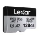 Atminties kortelė Lexar High-Performance Silver Plus microSDXC 128 GB + SD adapteris