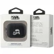 Karl Lagerfeld ausinių dėklas AirPods Pro 2 Monogram Karl & Choupette Head, juodas
