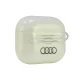 Dėklas AirPods 3 ausinėms Audi IML Geometric Pattern, baltas