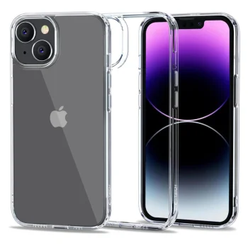 Tech-Protect FlexAir Hybrid dėklas „iPhone 14“ telefonui, skaidrus