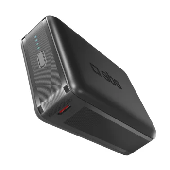 SBS 20000mAh 65W PD AFC išorinė baterija nešiojamiems kompiuteriams, juoda