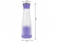 Nešiojamas belaidis kokteilių trintuvas su USB įkrovimu, 400 ml, violetinis