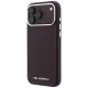Karl Lagerfeld Grained Elongated Logo MagSafe dėklas iPhone 17/18 Pro Max, bordo