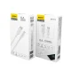 Dudao L2SM USB-A į micro USB laidas 6A 1.2 m, baltas
