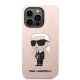 Karl Lagerfeld Silicone Ikonik dėklas skirtas iPhone 14 Pro Max, rožinis