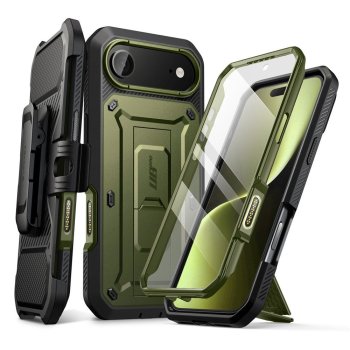 Supcase Unicorn Beetle Pro dėklas, skirtas iPhone 17 Air, žalias