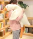 Didelė pliušinė žąsies formos pagalvė glaustymuisi, 130 cm