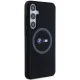 BMW dėklas Samsung Galaxy S24+ telefonui Silicone Printed Ring MagSafe, juodas
