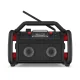 Statybinis radijas PerfectPro ROCKPRO DAB+ Bluetooth FM IP65, juodas