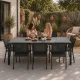 MultiGarden sodo stalas 180x90 cm 8 asmenims, pilkas