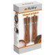 Ruhhy Wooden Salt and Pepper Grinder Set, 2 pcs, Brown