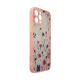 Dėklas iPhone 12 Pro Max su gėlių raštu Design Case, rausvas