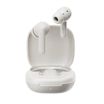 Belaidės ausinės QCY Buds T43 ENC Bluetooth 5.3 baltos