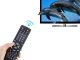 Universalus nuotolinio valdymo pultas TV ir garso / vaizdo įrangai, juodas