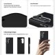 Samsung Galaxy Z Fold 5 ( SM-F946B/DS ) ABEEL Carbon Fiber Texture Cover Case, Black