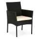Polyrattan Garden Furniture Set 4-Piece MultiGarden, Black