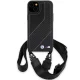 BMW dėklas iPhone 15 / 14 / 13 M Edition Carbon Stripe & Strap, juodas