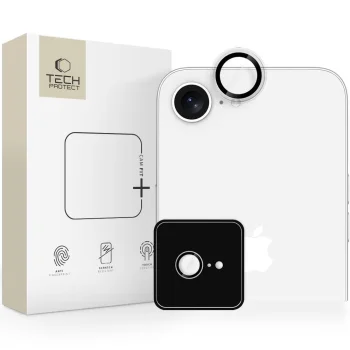 Tech-Protect Camring Fit+ kameros apsauginis stiklas iPhone 16e / 17e, skaidrus