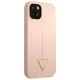 Guess Silicone Triangle dėklas iPhone 13, Rausvas