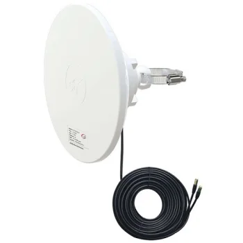 5G / LTE / CBRS 2x2 MIMO parabolinė antena, 1.7-4.2GHz, 2x 12dBi, IP67