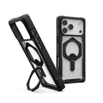 UAG Plasma XTE MagSafe dėklas iPhone 17 Pro Max telefonui, skaidrus juodas