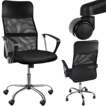 Tinklinė biuro kėdė Case Malatec 23236, juoda