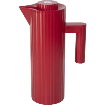 Termoizoliacinis ąsotis Alessi Plissé MDL12 R 1 l, raudonas