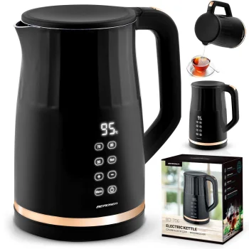 Berdsen BD-706 elektrinis virdulys su temperatūros reguliavimu 1.7L, juodas
