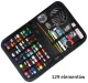 129-Piece Sewing Kit in Zipper Case with Color Threads & Accessories