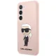 Karl Lagerfeld dėklas Samsung Galaxy S23 telefonui Silicone Ikonik, rožinis