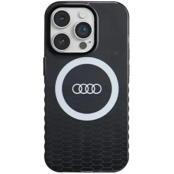Audi IML Big Logo MagSafe dėklas, skirtas iPhone 14 Pro, juodas