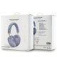 Belaidės ausinės Guess GCube Metallic Script Logo, violetinės
