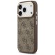 Guess 4G PU Classic Logo MagSafe dėklas iPhone 17 Pro, rudas