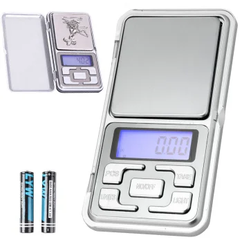 Elektroninės juvelyrinės svarstyklės 200 g / 0,01 g, sidabrinės