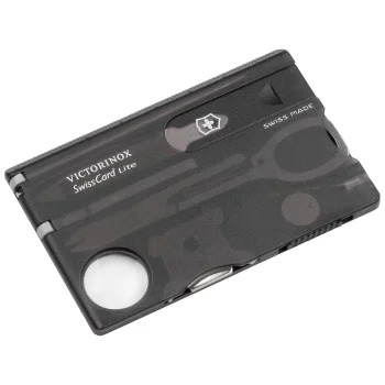 Victorinox SwissCard Lite Multi-Tool Card, Black Transparent