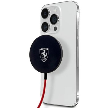 Ferrari belaidis indukcinis įkroviklis 15W MagSafe, juodas