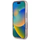 Guess IML Metal Mountain Logo MagSafe dėklas telefonui iPhone 16, rožinis
