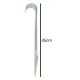 Steel Anchors for Trampoline, Swing and Goal Fixing, 6 pcs, 35 x 4 cm
