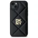 DKNY Quilted Stack Logo dėklas, skirtas iPhone 15 Plus, juodas