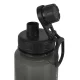 KiCA SB01 1000 ml sportinė vandens gertuvė su skale, juoda