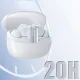 Belaidės ausinės Dudao U21 TWS ANC ENC Bluetooth 5.4, baltos