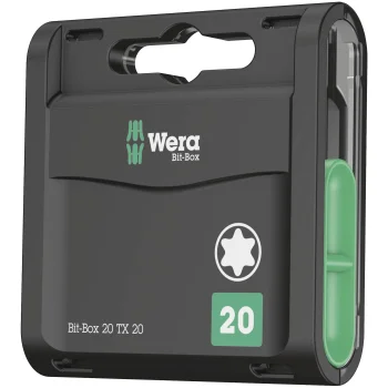 Suktuvo antgalių rinkinys Wera Bit-Box 20 TX, TX 20 x 25 mm, 20 vnt.