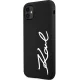 Karl Lagerfeld dėklas iPhone 11 / XR, Silicone Signature, juodas