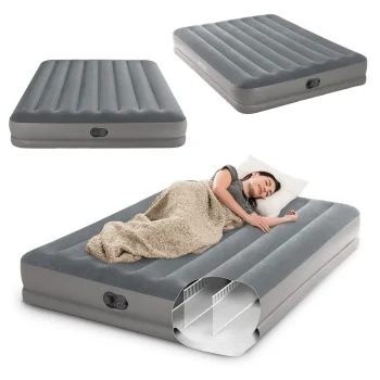 Intex 64114 Double Air Mattress with Built-in Electric Pump 203x152x30 cm